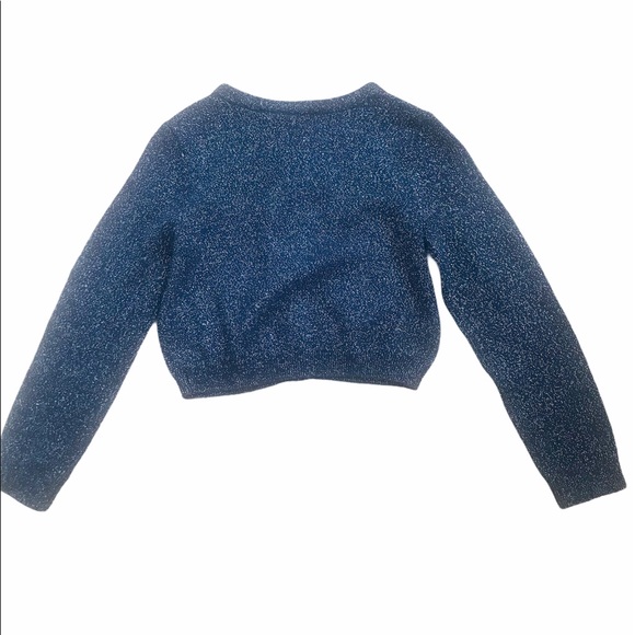 2 for 40.00. CHILDREN’S PLACE | Blue Shimmer Button Up Sweater - Picture 2 of 4